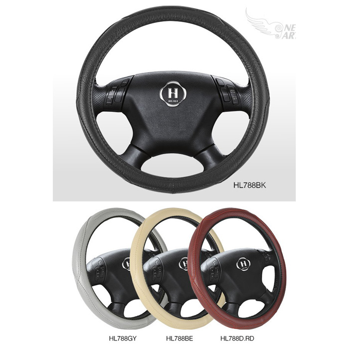 Rubber Steering Wheel Cover With Sewing